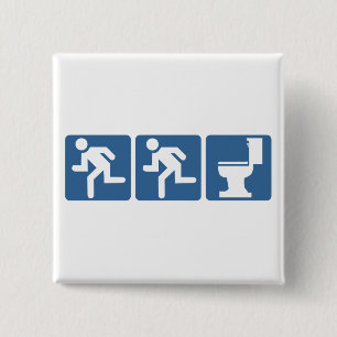 Läufer-Läufer Erröten Button