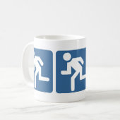 Läufer-Läufer Erröten Kaffeetasse (Vorderseite Links)
