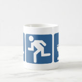 Läufer-Läufer Erröten Kaffeetasse (Mittel)