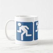 Läufer-Läufer Erröten Kaffeetasse (Links)
