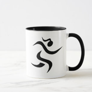 Läufer-Mädchen-Tasse Tasse