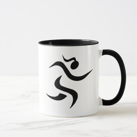Läufer-Mädchen-Tasse Tasse (Rechts)