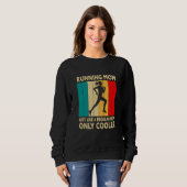Läufer-Mama-Marathon-Joggen-Muttertag Sweatshirt (Vorne ganz)