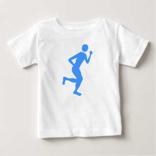 Läufer (Männlich) - Babyblau Baby T-shirt