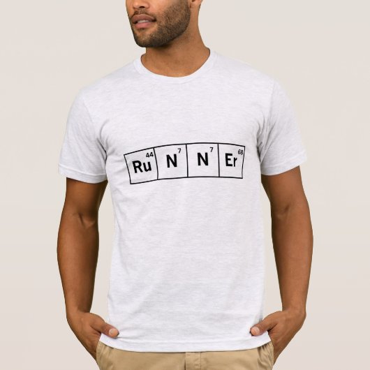 Läufer-Periodensystem-Elemente T-Shirt (Vorderseite)