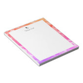 Läufer. Personalisierter Editor Notizblock (angewinkelt)