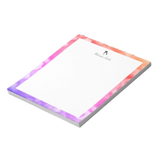 Läufer. Personalisierter Editor Notizblock (Rotiert)