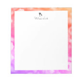 Läufer. Personalisierter Editor Notizblock (Vorderseite)