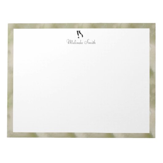 Läufer. Personalisierter Editor Notizblock (Vorderseite)