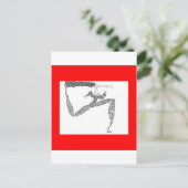 Läufer Postkarte (Stehend Vorderseite)