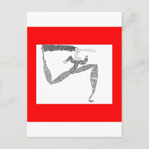 Läufer Postkarte