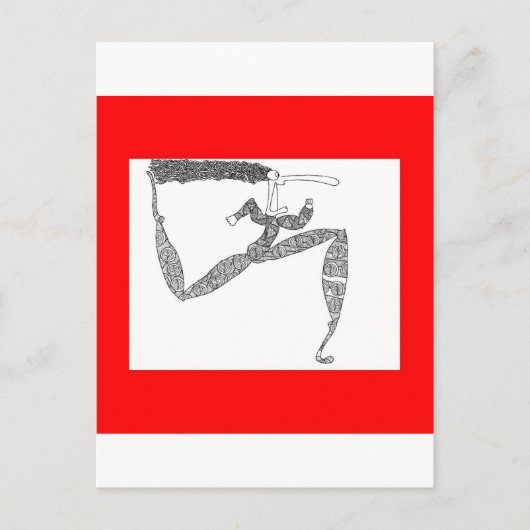 Läufer Postkarte (Vorderseite)