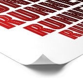 Läufer-Typografie-Design Poster (Ecke)