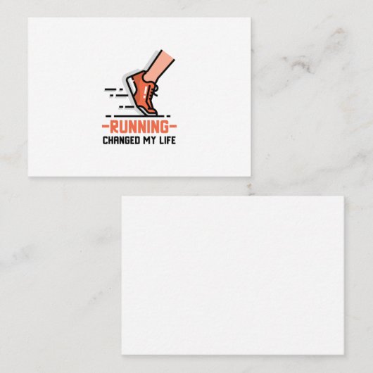 Läufer Visitenkarte (Vorne/Hinten)