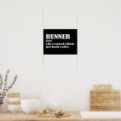 Läufer wie ein normaler Athlet gerade viel Cooler Poster (Küche)