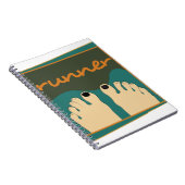 Läufer-Zehen Notizblock (Rechte Seite)