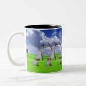 Läuferentenarmee Zweifarbige Tasse (Links)