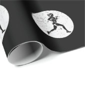 Läuferin trainiert für die nächste Langstrecke Geschenkpapier (Rolleneckpunkt)