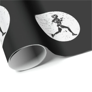 Läuferin trainiert für die nächste Langstrecke Geschenkpapier