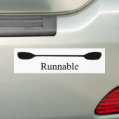 Lauffähiges Kayak-Paddel Autoaufkleber (Auf Auto)