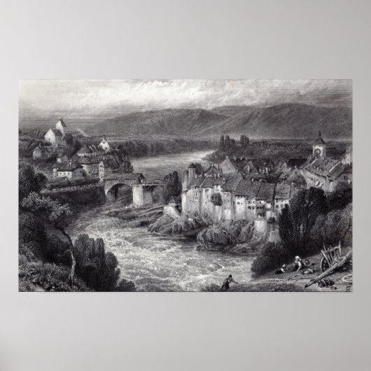 Lauffenberg, Gravur E.P. Brandard Poster (Vorne)
