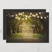 Lauffläche Pfad Rustikales Brautparty Einladung (Vorne/Hinten)