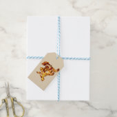 Laufhundedruck Geschenkanhänger (Mit Garn)