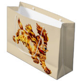 Laufhundedruck Große Geschenktüte (Vorderseite Schrägansicht)