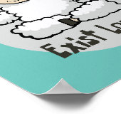 Läufig Kawaii-Weiße Schafe, die eine Yoga-Pose mac Poster (Ecke)