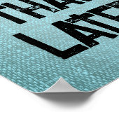 Läufiges Pinguin-Motivierend Poster (Ecke)