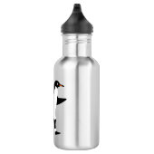 Läufiges Pinguin-Motivierend Poster Edelstahlflasche (Rechts)