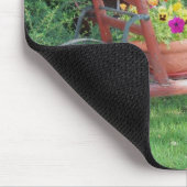 Laufkatze mit Blumen Mousepad (Ecke)