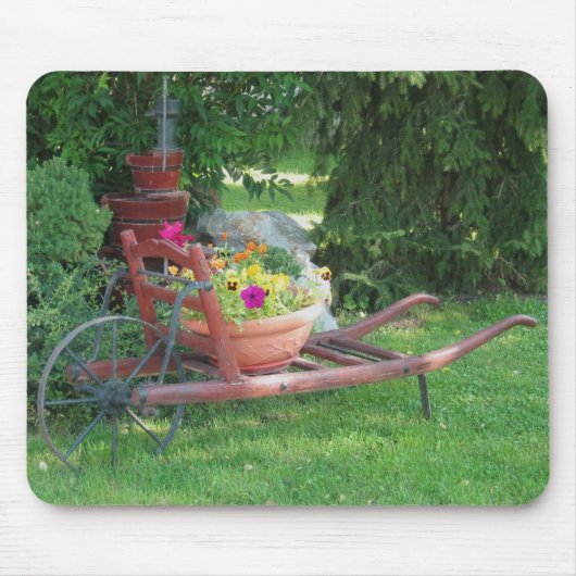 Laufkatze mit Blumen Mousepad (Vorne)