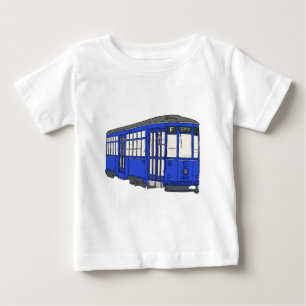 Laufkatze-Oberleitungsbusstreetcar-Tram Trolleycar Baby T-shirt