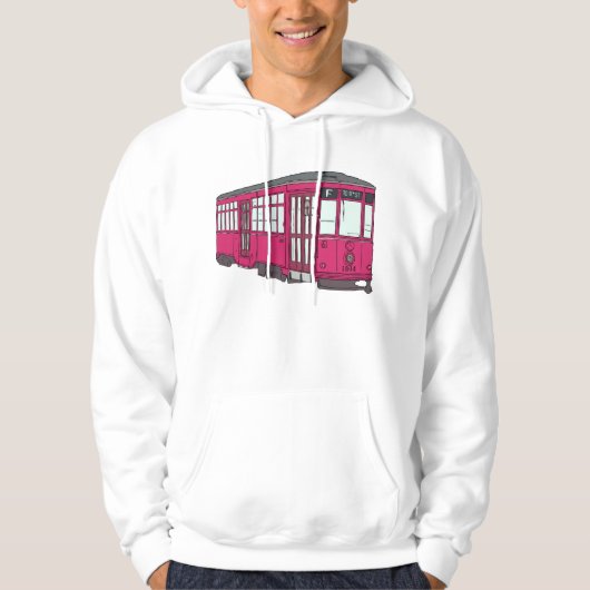 Laufkatze-Oberleitungsbusstreetcar-Tram Trolleycar Hoodie (Vorderseite)