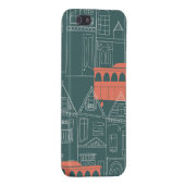 Laufkatze-Stadt iPhone Hülle (Rückseite rechts)