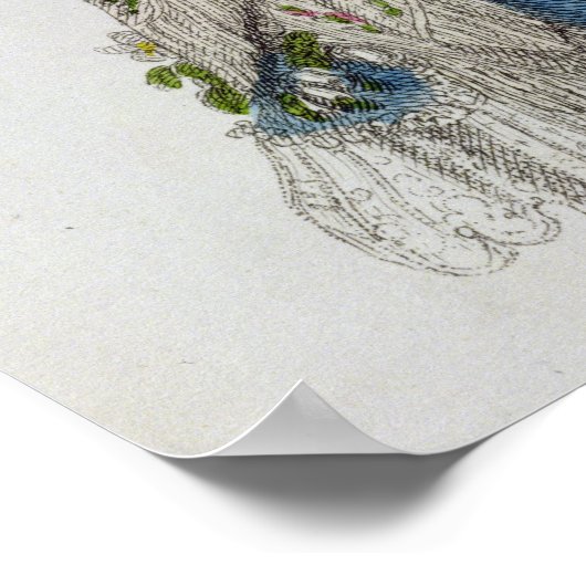 Laufkleid, Modeplatte aus Ackermanns Repo Poster (Ecke)