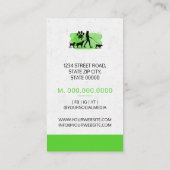 Lauflernhilfe für Mädchenhunde/Hauspflege - Visite Visitenkarte (Rückseite)