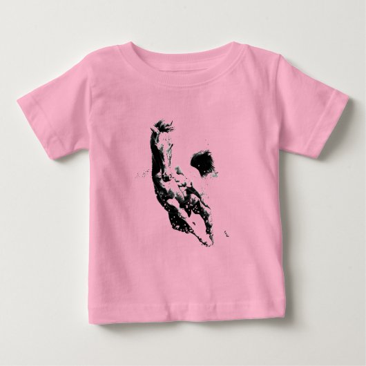 Laufpferd Baby T-shirt (Vorderseite)
