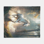 Laufpferd Fleecedecke (Vorderseite (Horizontal))