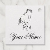 Laufpferd Geschenkanhänger (Rückseite)