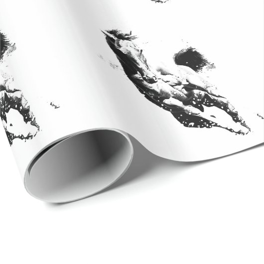 Laufpferd Geschenkpapier (Rolleneckpunkt)