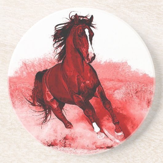 Laufpferd Getränkeuntersetzer (Vorne)
