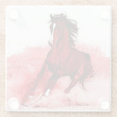 Laufpferd Glasuntersetzer (Rückseite)