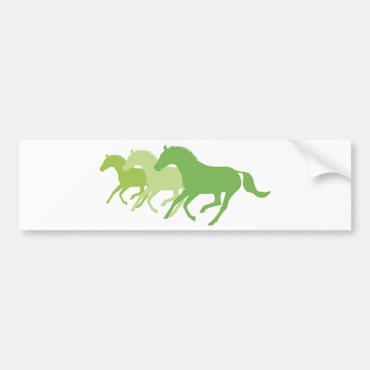 Laufpferd (grün) autoaufkleber (Vorne)