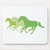 Laufpferd (grün) mousepad (Vorne)
