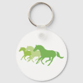Laufpferd (grün) schlüsselanhänger (Vorderseite)