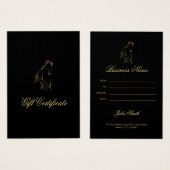 Laufpferd in Goldfarbe (Vorne & Hinten)