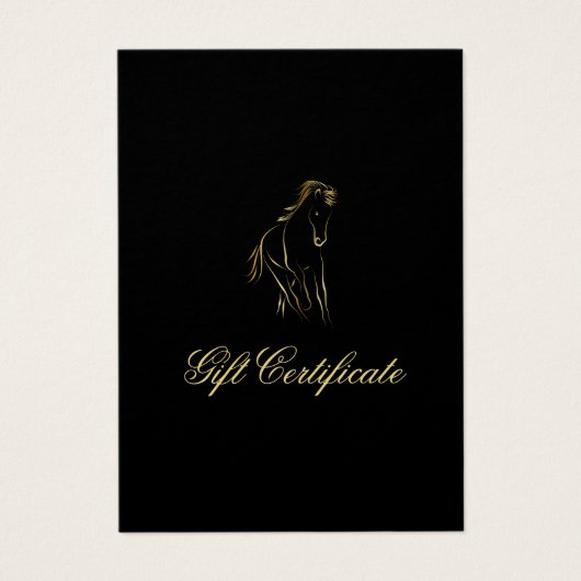 Laufpferd in Goldfarbe (Vorderseite)