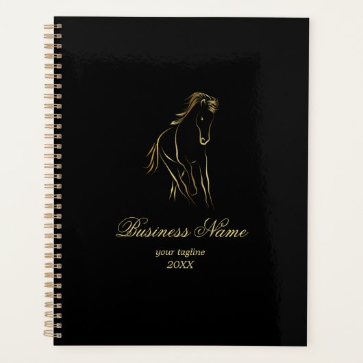 Laufpferd in Goldfarbe Planer (Vorderseite)